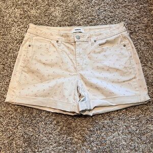 Sonoma Women's Cream Floral Jean Shorts